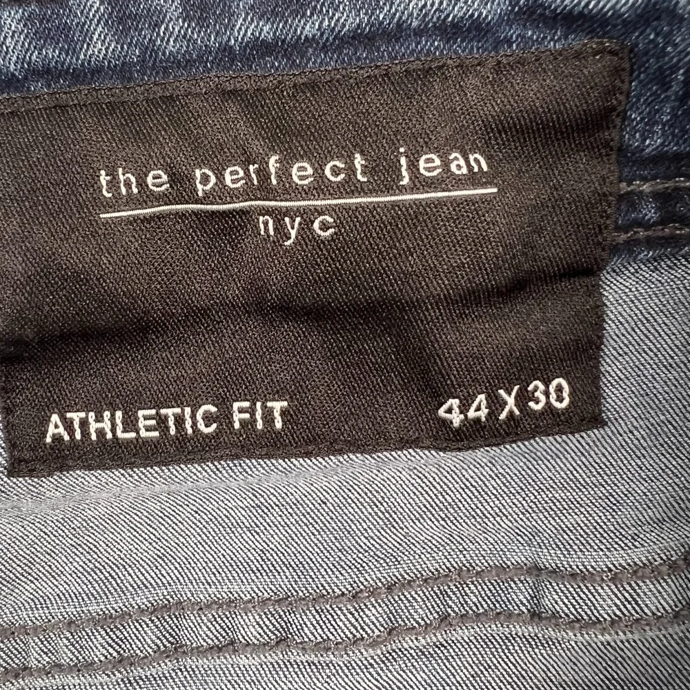 The Perfect Jean NYC Men's 44x30 *42x28 Athletic‎ Fit Whiskered Stretch Denim